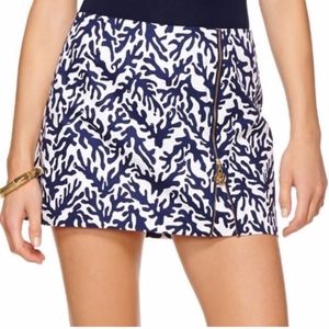 Lilly Pulitzer Auden Skort in Treasure Navy Coral